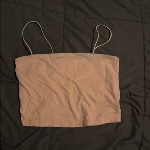 Aeropostale Pale Pink Spaghetti-Strap Crop Top